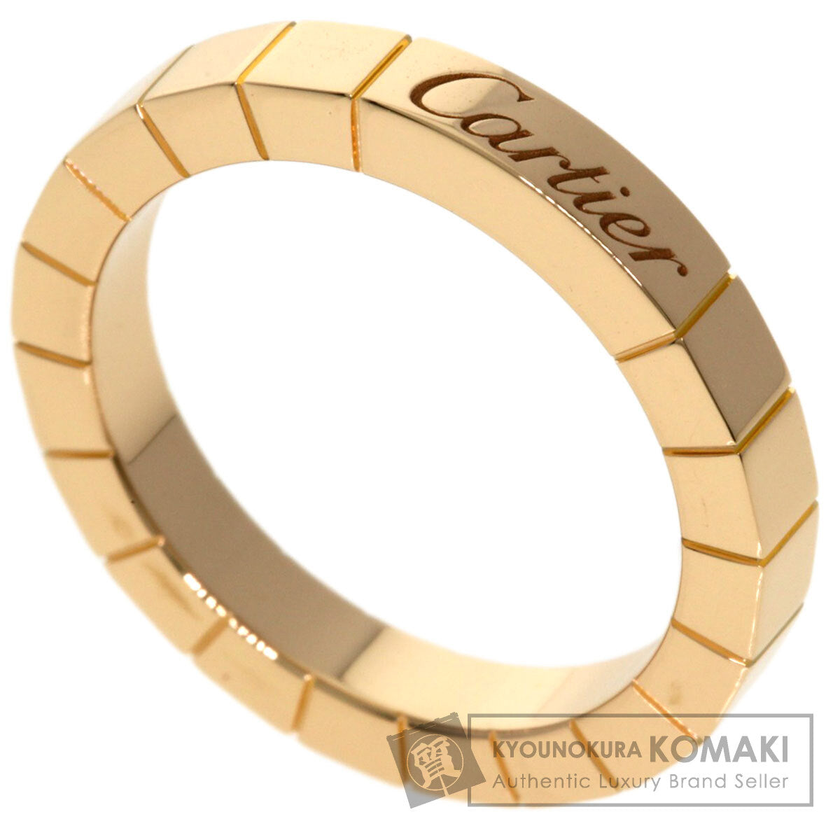 CARTIER Lanier # 50 Ring K18 Pink Gold Ladies [Used]