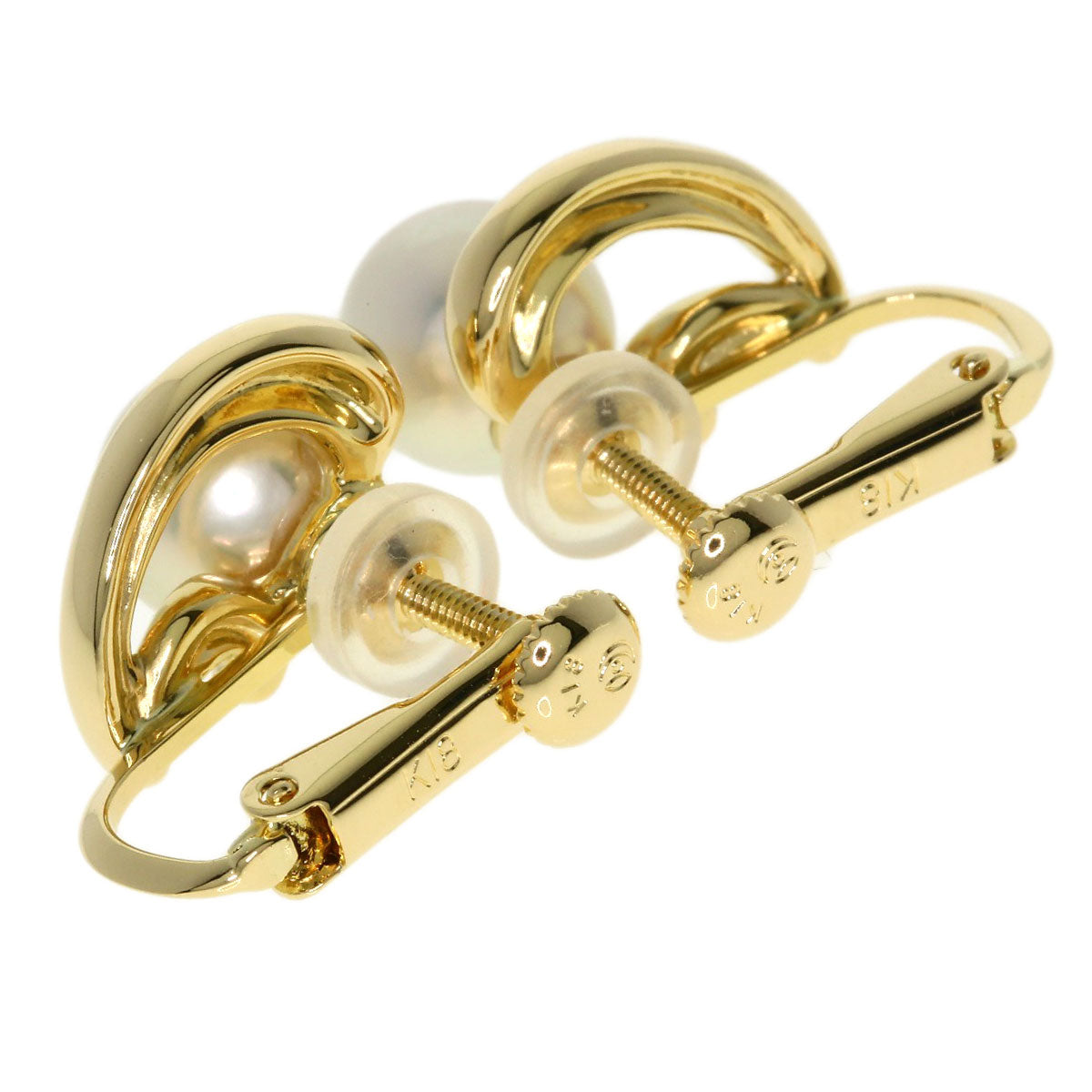 TASAKI Pearl Pearl Earring K18 Yellow Gold Ladies [Used]