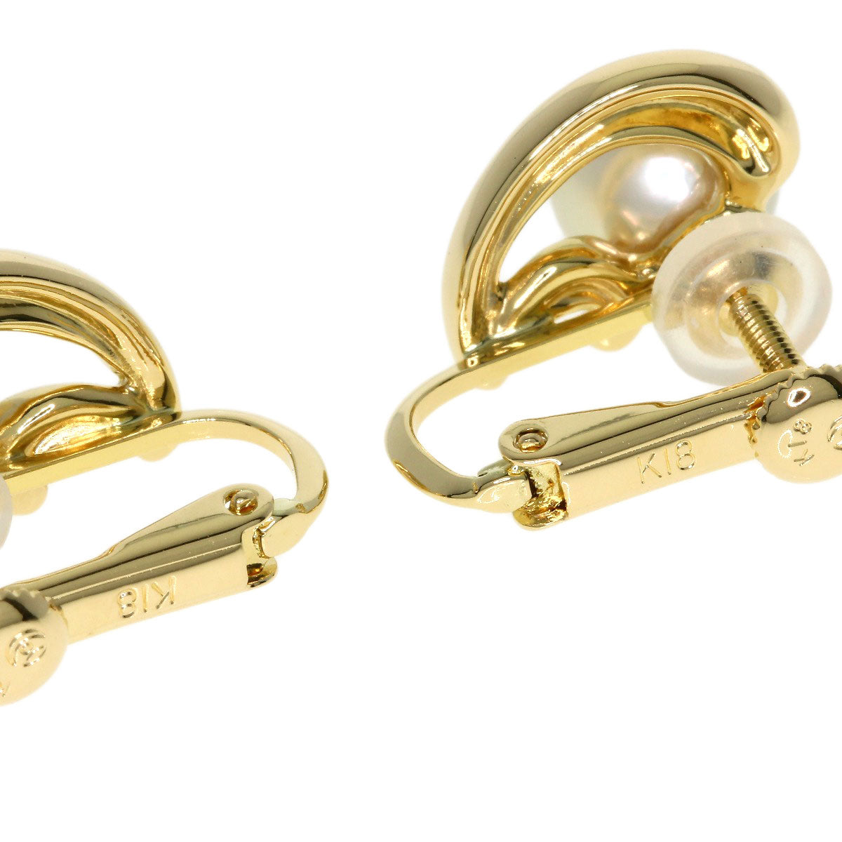 TASAKI Pearl Pearl Earring K18 Yellow Gold Ladies [Used]