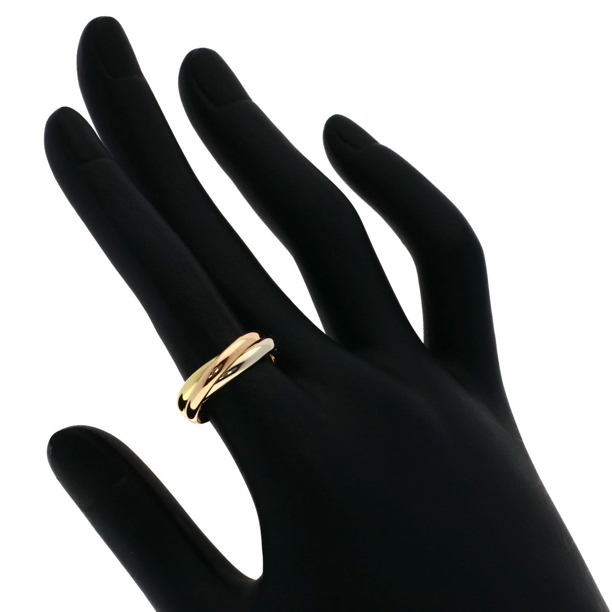 CARTIER Trinity SM #51 Ring K18 Yellow Gold 18K Pink GoldLadies [Used]