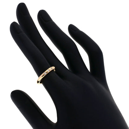 TIFFANY&Co. Stacking band 3P Diamond Ring K18 Pink Gold Ladies [Used]