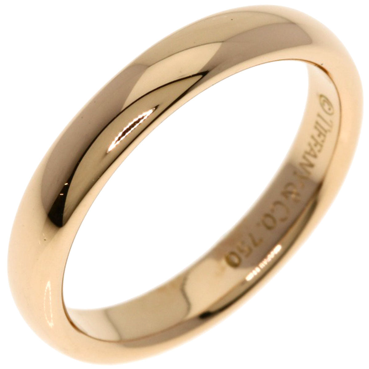 TIFFANY&Co. Classic band Ring K18 Pink Gold Ladies [Used]
