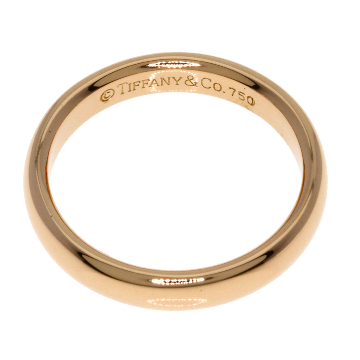 TIFFANY&Co. Classic band Ring K18 Pink Gold Ladies [Used]