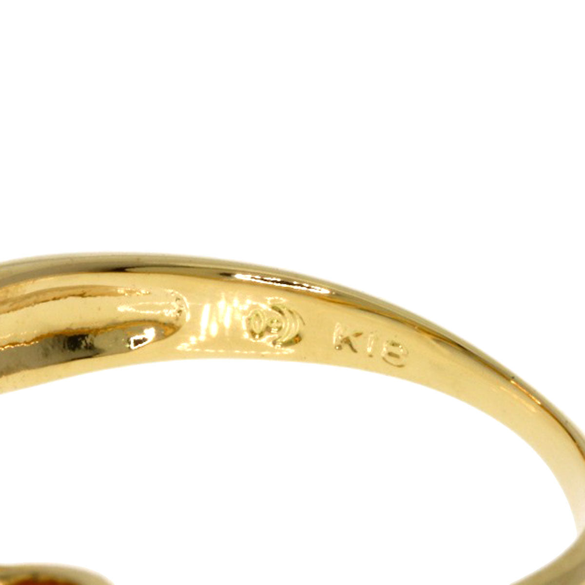 TASAKI Ribbon Pearl Pearl Ring K18 Yellow Gold Ladies [Used]