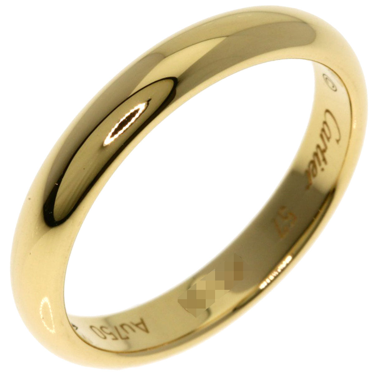 CARTIER Wedding #57 Ring K18 Yellow Gold Ladies [Used]