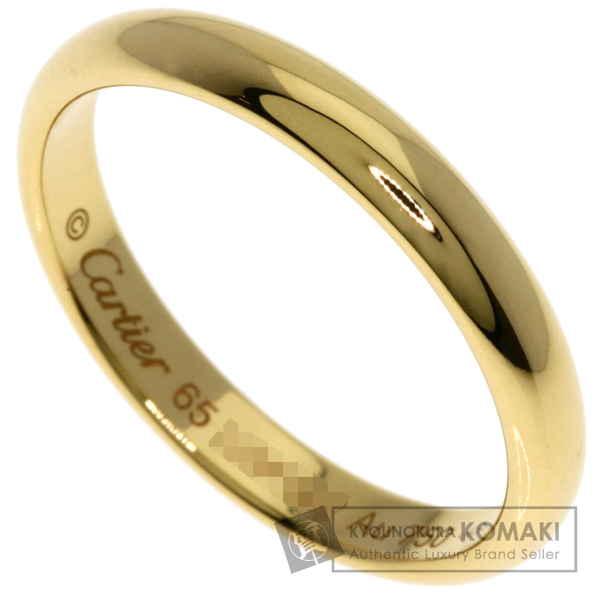 CARTIER Wedding #65 Ring K18 Yellow Gold Ladies [Used]