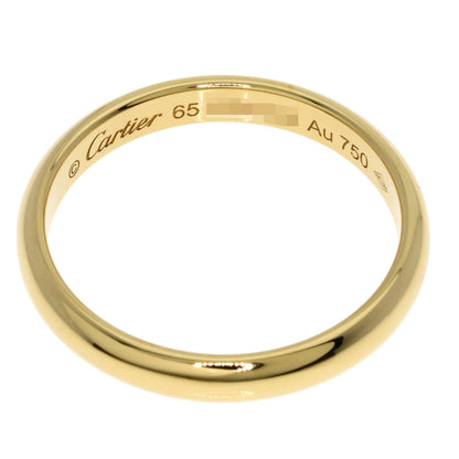CARTIER Wedding #65 Ring K18 Yellow Gold Ladies [Used]