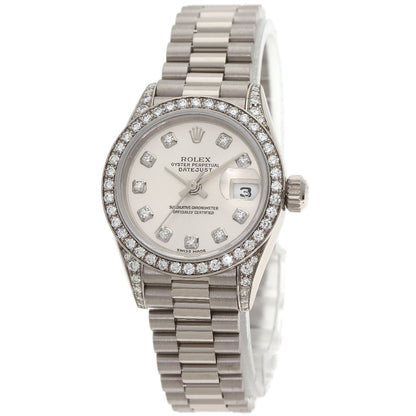 ROLEX Datejust 10P Bezel Diamond Watches 79159G K18 White Gold/K18 White Gold Ladies