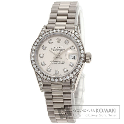 ROLEX Datejust 10P Bezel Diamond Watches 79159G K18 White Gold/K18 White Gold Ladies