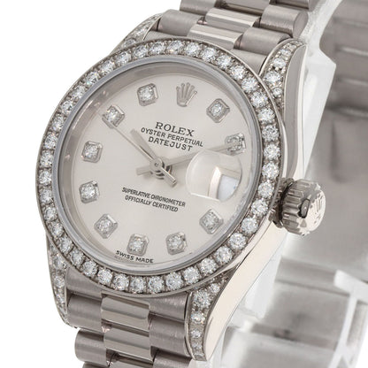 ROLEX Datejust 10P Bezel Diamond Watches 79159G K18 White Gold/K18 White Gold Ladies