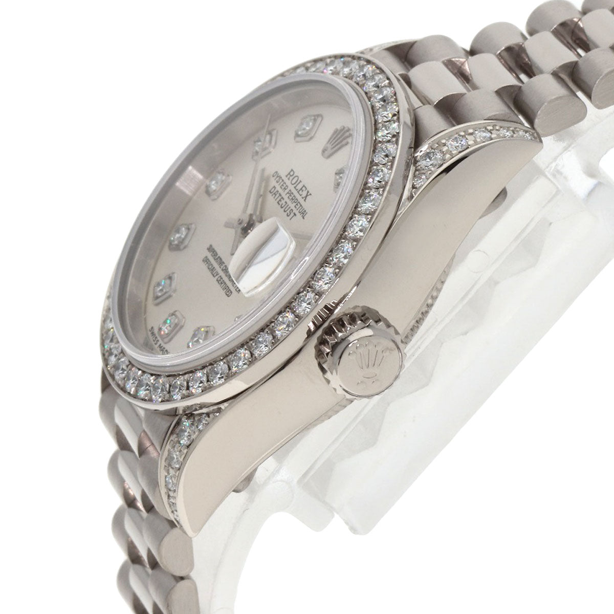 ROLEX Datejust 10P Bezel Diamond Watches 79159G K18 White Gold/K18 White Gold Ladies