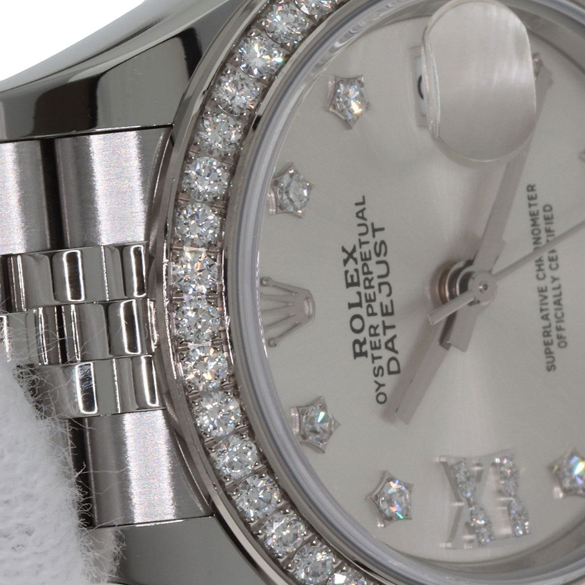 ROLEX DATEJUST 10P Diamond Watches 279384RBR Stainless Steel/Stainless Steel Ladies
