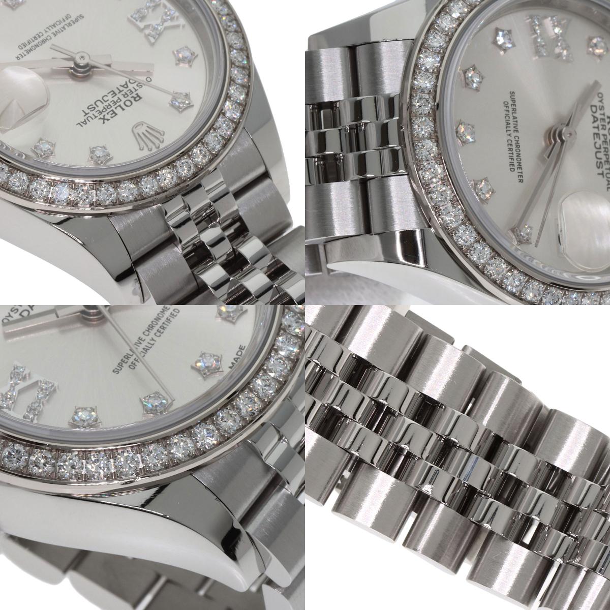 ROLEX DATEJUST 10P Diamond Watches 279384RBR Stainless Steel/Stainless Steel Ladies