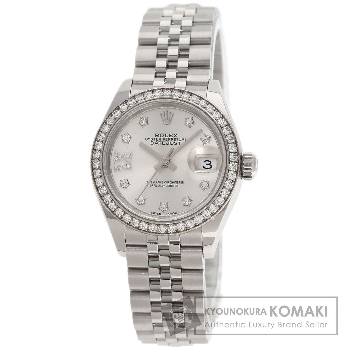 ROLEX DATEJUST 10P Diamond Watches 279384RBR Stainless Steel/Stainless Steel Ladies