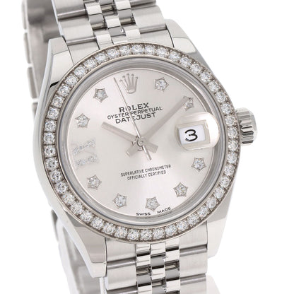 ROLEX DATEJUST 10P Diamond Watches 279384RBR Stainless Steel/Stainless Steel Ladies