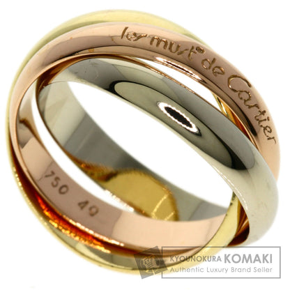 CARTIER Trinity #49 Ring K18 Yellow Gold K18 White GoldLadies [Used]