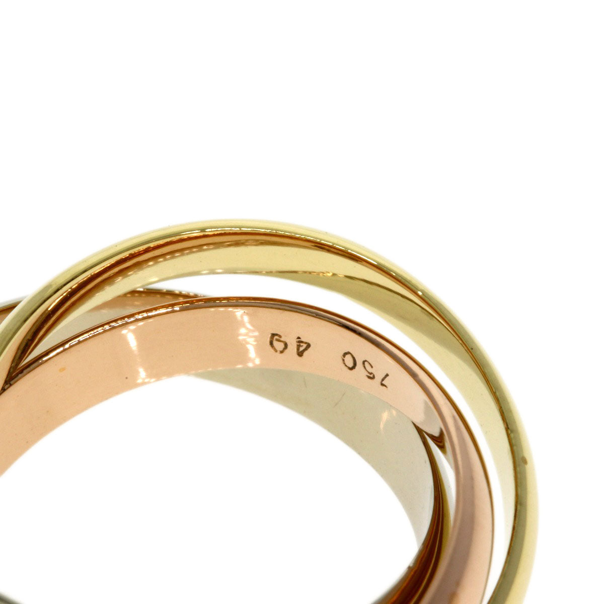 CARTIER Trinity #49 Ring K18 Yellow Gold K18 White GoldLadies [Used]
