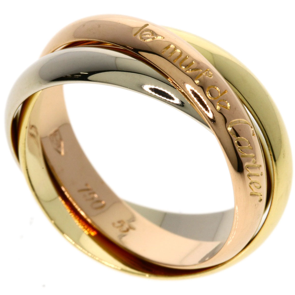 CARTIER Trinity #53 Ring K18 Yellow Gold K18 White GoldLadies [Used]