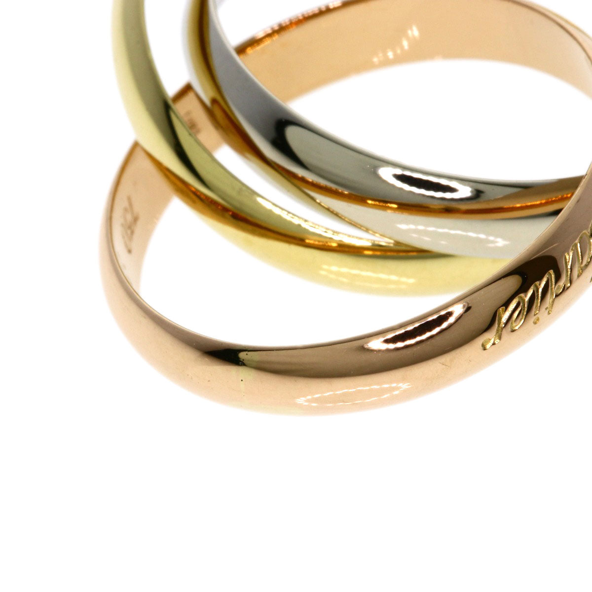 CARTIER Trinity #53 Ring K18 Yellow Gold K18 White GoldLadies [Used]