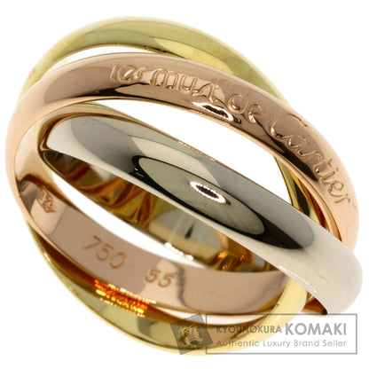 CARTIER Trinity #55 Ring K18 Yellow Gold 18K Pink GoldLadies [Used]