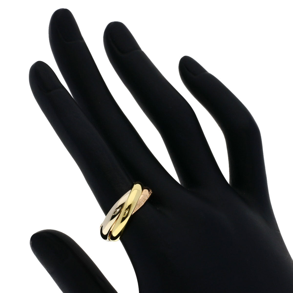 CARTIER Trinity #55 Ring K18 Yellow Gold 18K Pink GoldLadies [Used]