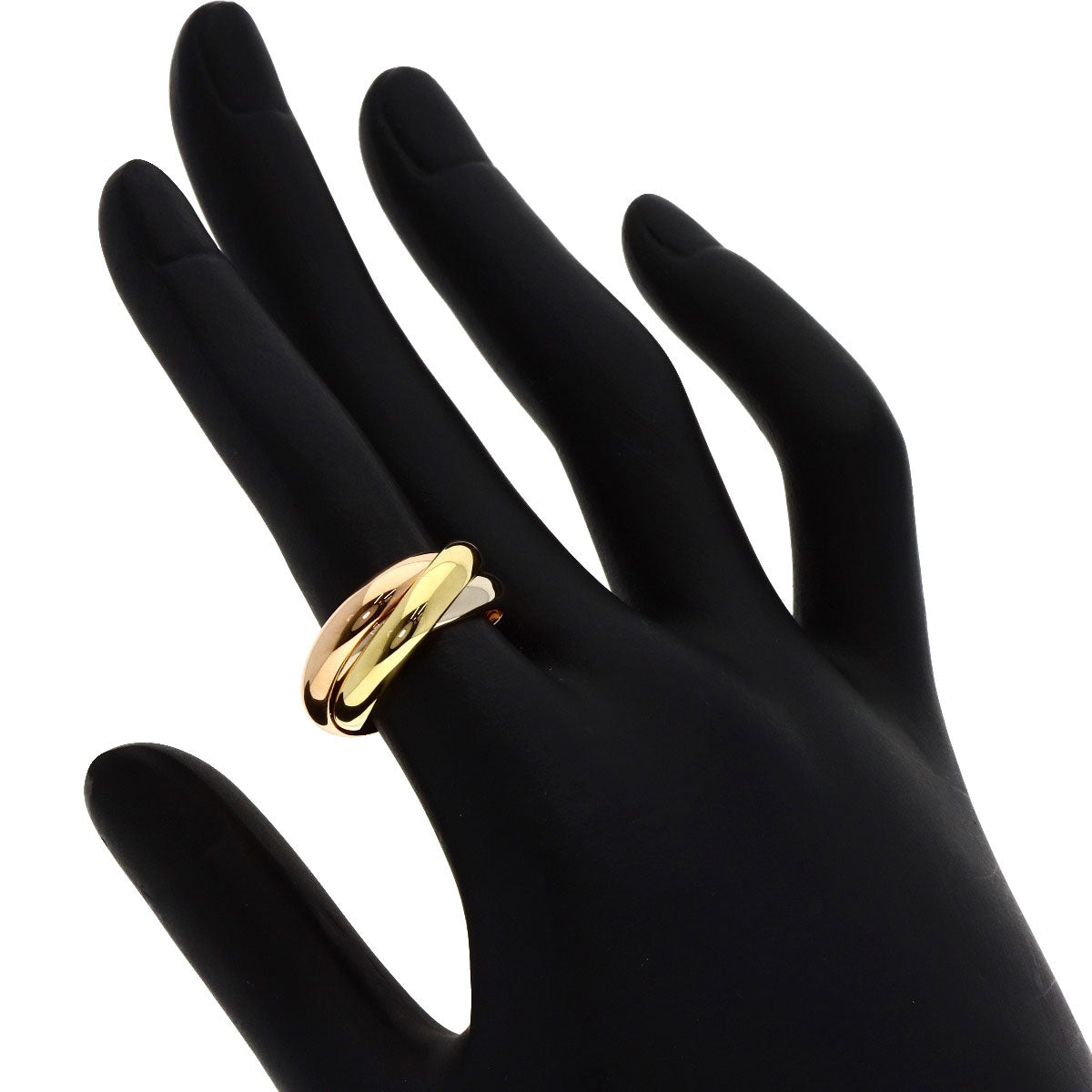 CARTIER Trinity #50 Ring K18 Yellow Gold K18 White GoldLadies [Used]