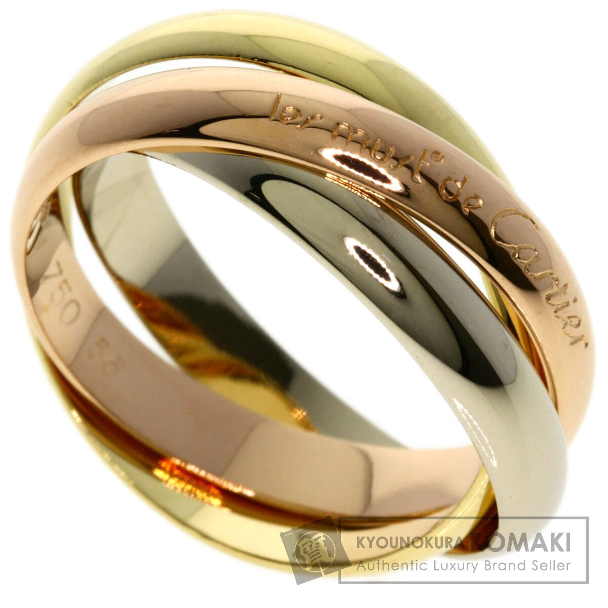 CARTIER Trinity #56 Ring K18 Yellow Gold K18 White GoldLadies [Used]