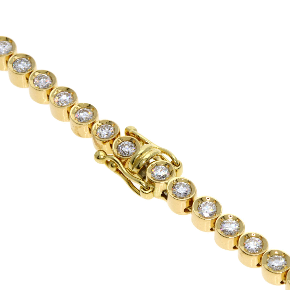 PIAGET Tennis Diamond Necklace K18 Yellow Gold Ladies [Used]