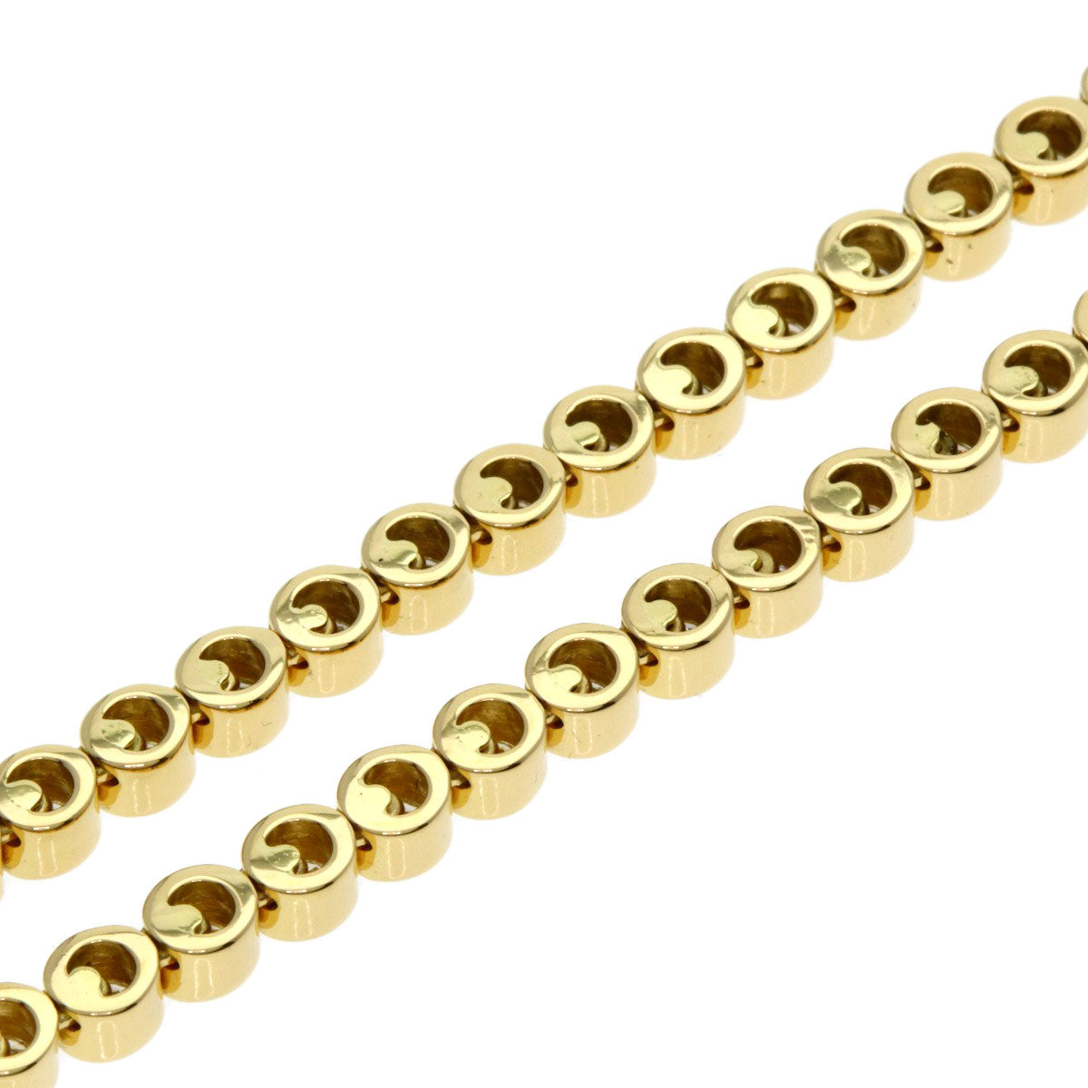 PIAGET Tennis Diamond Necklace K18 Yellow Gold Ladies [Used]