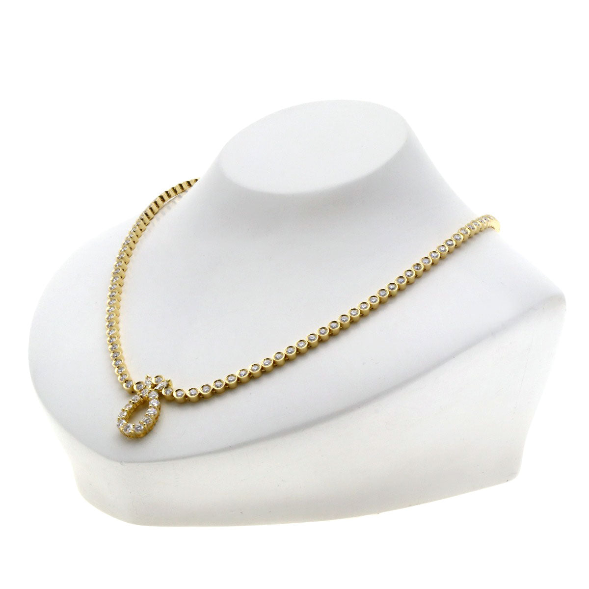 PIAGET Tennis Diamond Necklace K18 Yellow Gold Ladies [Used]