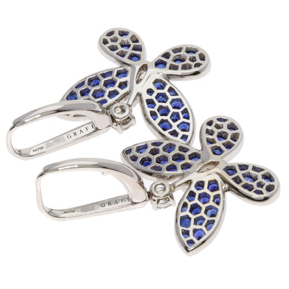 GRAFF Butterfly Sapphire Diamond earring K18 White Gold Ladies [Used]