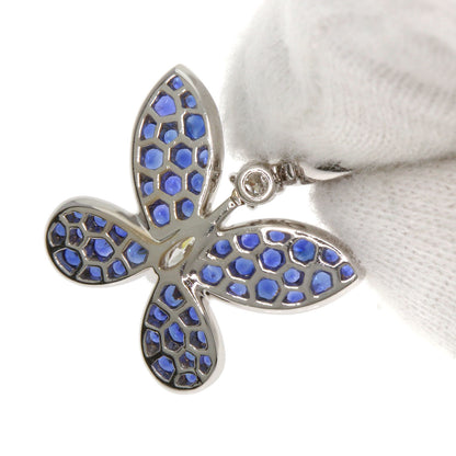 GRAFF Butterfly Sapphire Diamond earring K18 White Gold Ladies [Used]