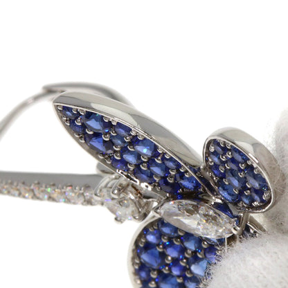 GRAFF Butterfly Sapphire Diamond earring K18 White Gold Ladies [Used]