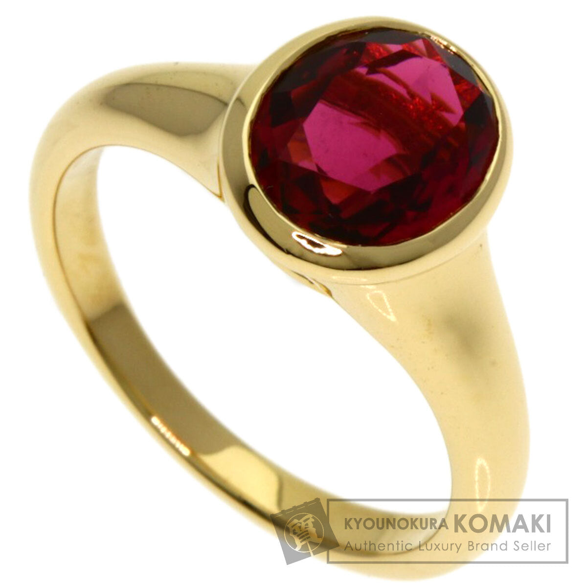 BVLGARI Kaleidos Tourmaline Ring K18 Yellow Gold Ladies [Used]