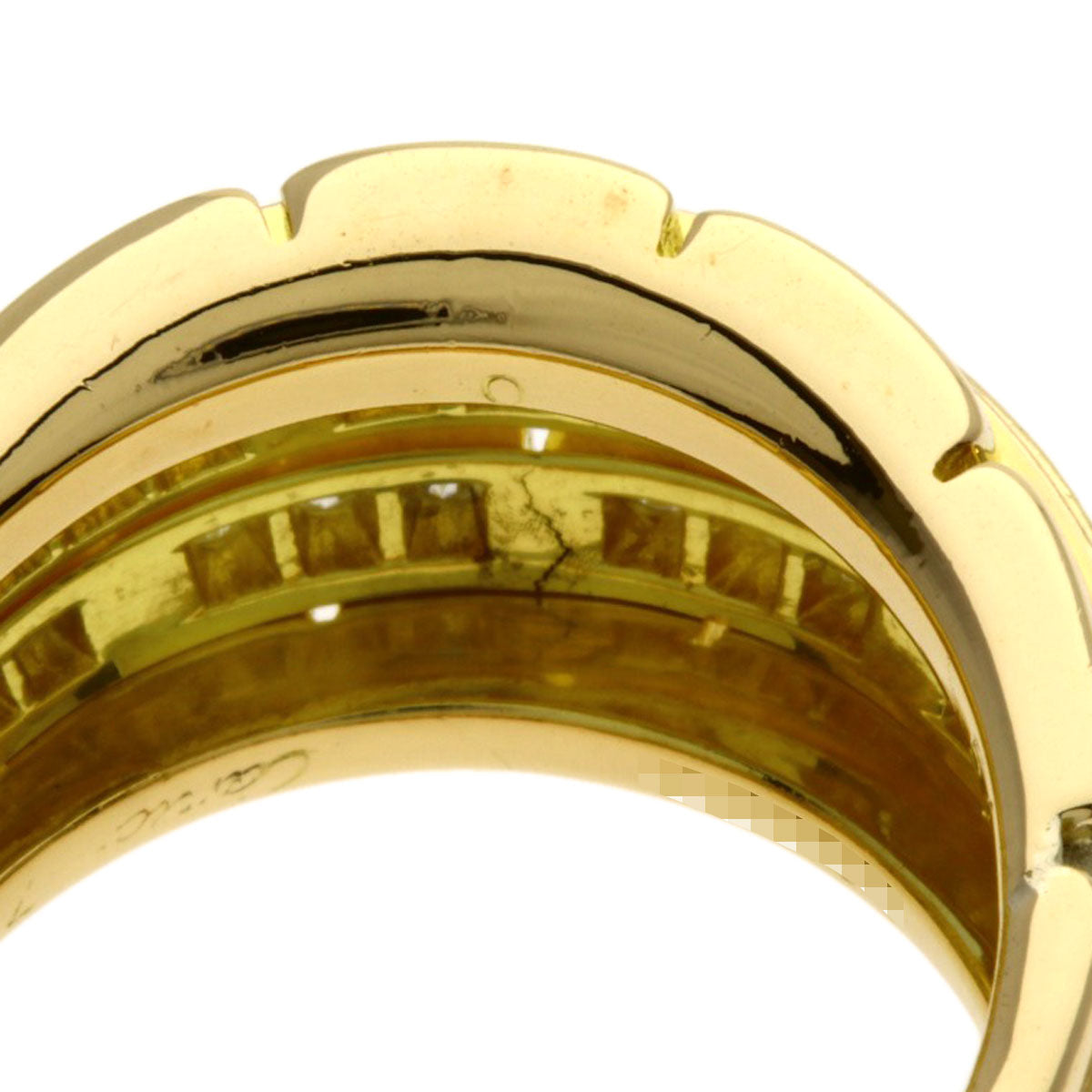 CARTIER Oriane Diamond Ring K18 Yellow Gold Ladies [Used]