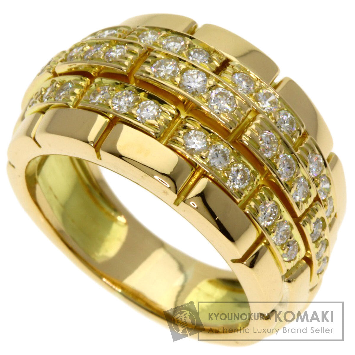 CARTIER Oriane Diamond Ring K18 Yellow Gold Ladies [Used]