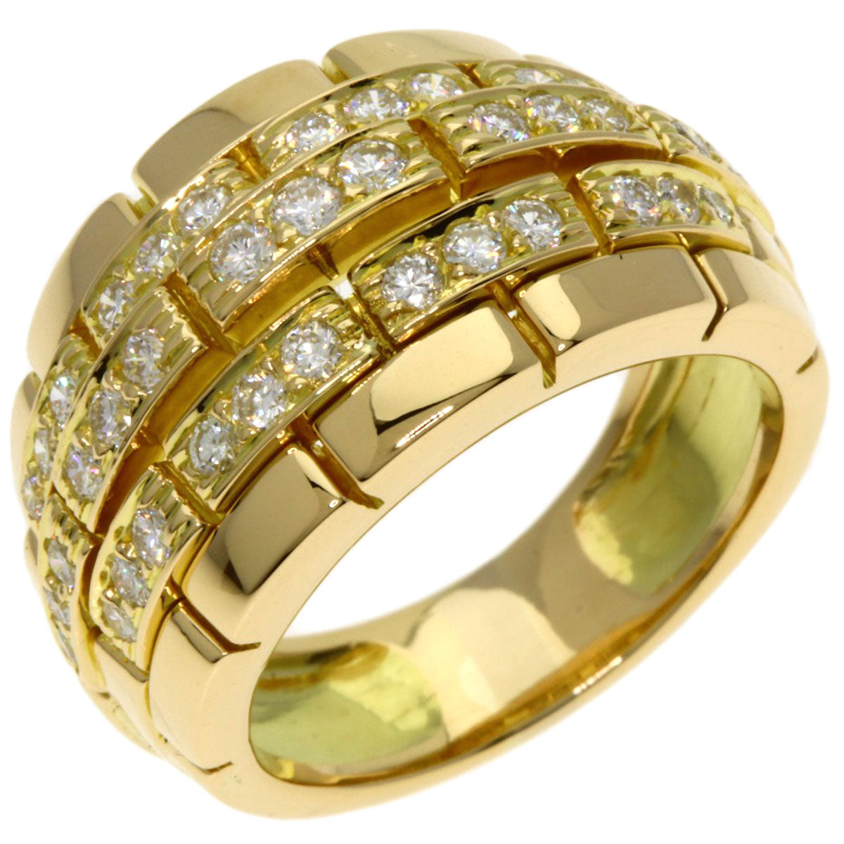 CARTIER Oriane Diamond Ring K18 Yellow Gold Ladies [Used]
