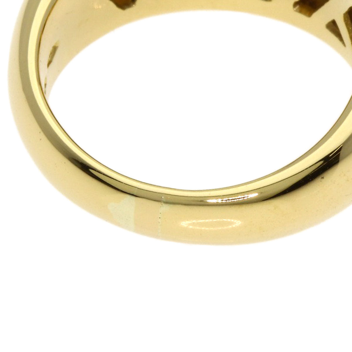 BVLGARI White shell Ring K18 Yellow Gold Ladies [Used]