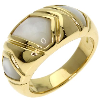 BVLGARI White shell Ring K18 Yellow Gold Ladies [Used]