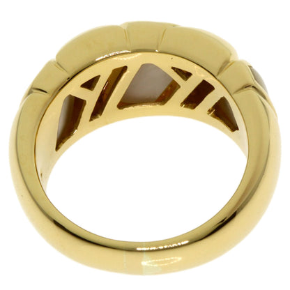 BVLGARI White shell Ring K18 Yellow Gold Ladies [Used]