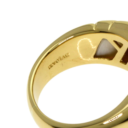 BVLGARI White shell Ring K18 Yellow Gold Ladies [Used]