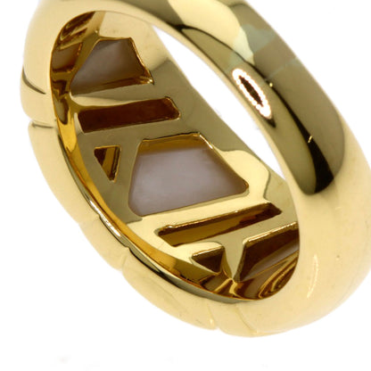 BVLGARI White shell Ring K18 Yellow Gold Ladies [Used]