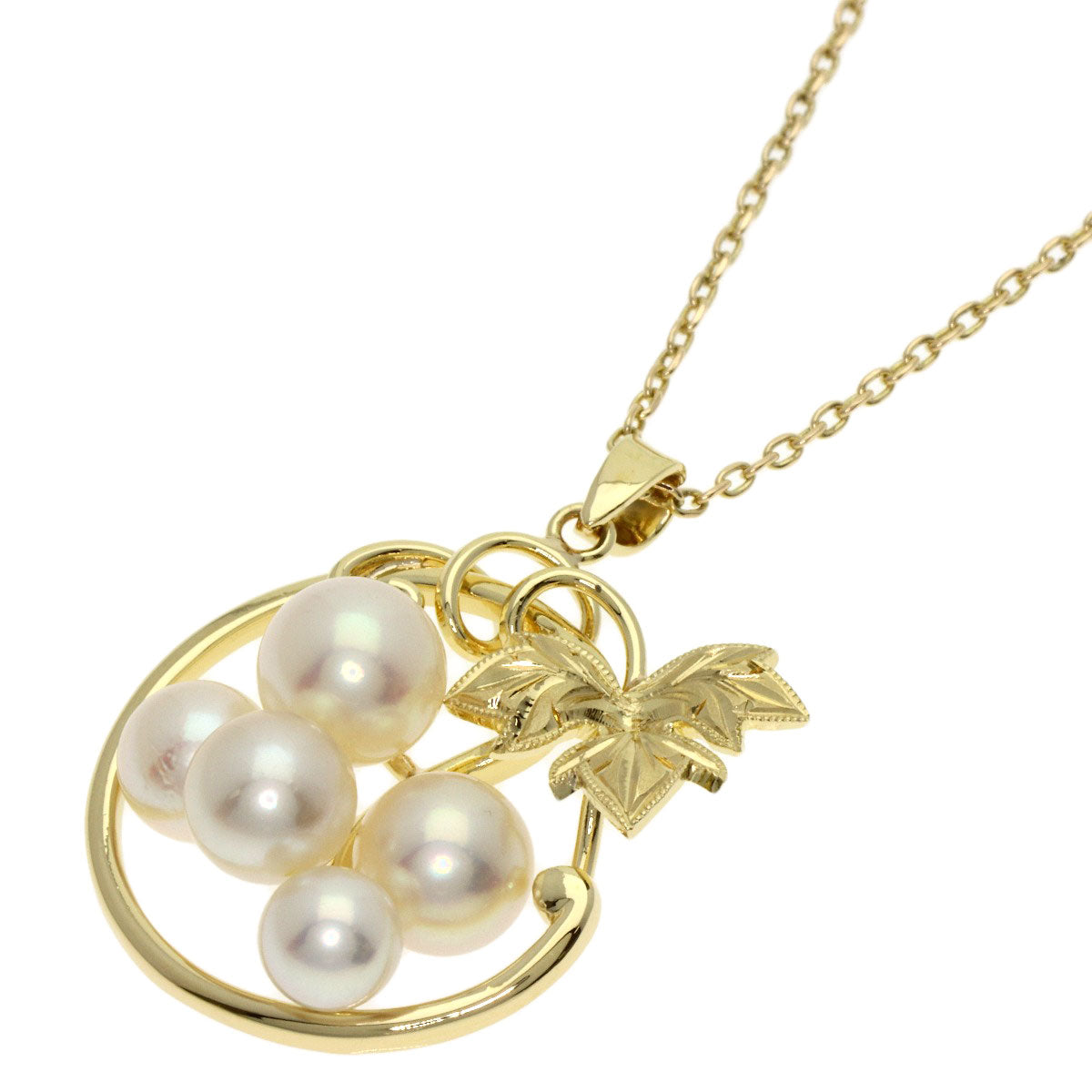 MIKIMOTO Pearl Pearl Reef Necklace K14 Yellow Gold Ladies [Used]