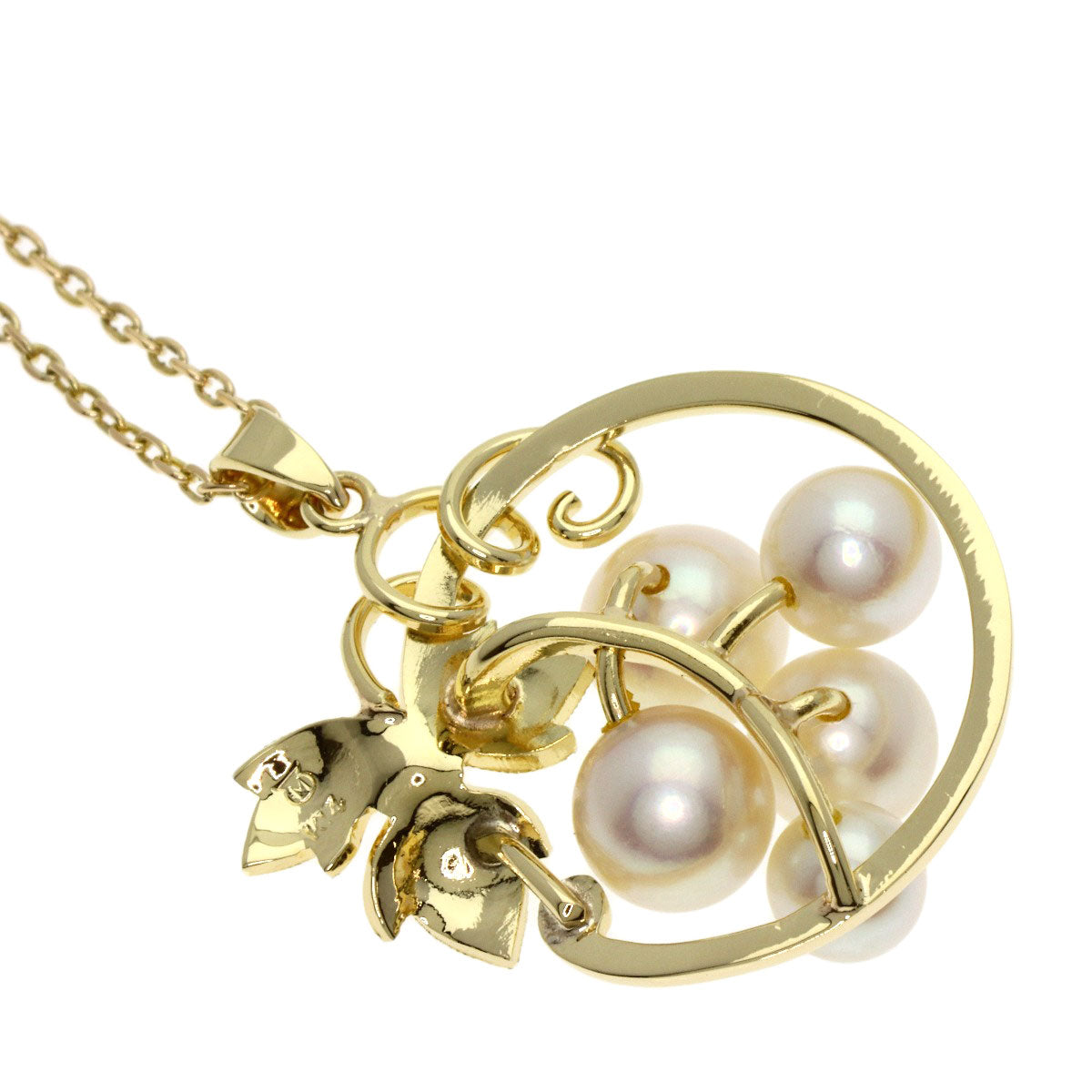 MIKIMOTO Pearl Pearl Reef Necklace K14 Yellow Gold Ladies [Used]