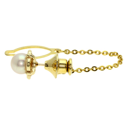 MIKIMOTO Pearl Pearl Titac Tie pin K14 Yellow Gold mens [Used]