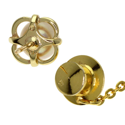 MIKIMOTO Pearl Pearl Titac Tie pin K14 Yellow Gold mens [Used]