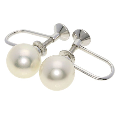 MIKIMOTO Pearl Pearl Earring K18 White Gold Ladies [Used]