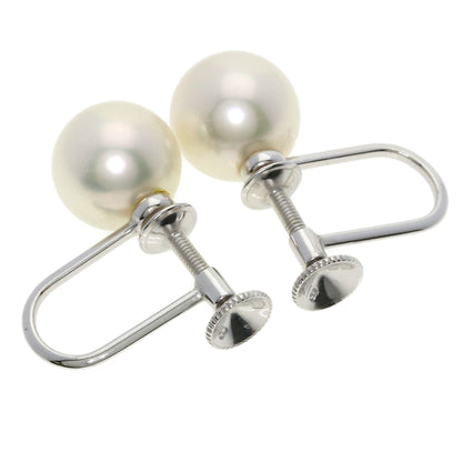 MIKIMOTO Pearl Pearl Earring K18 White Gold Ladies [Used]
