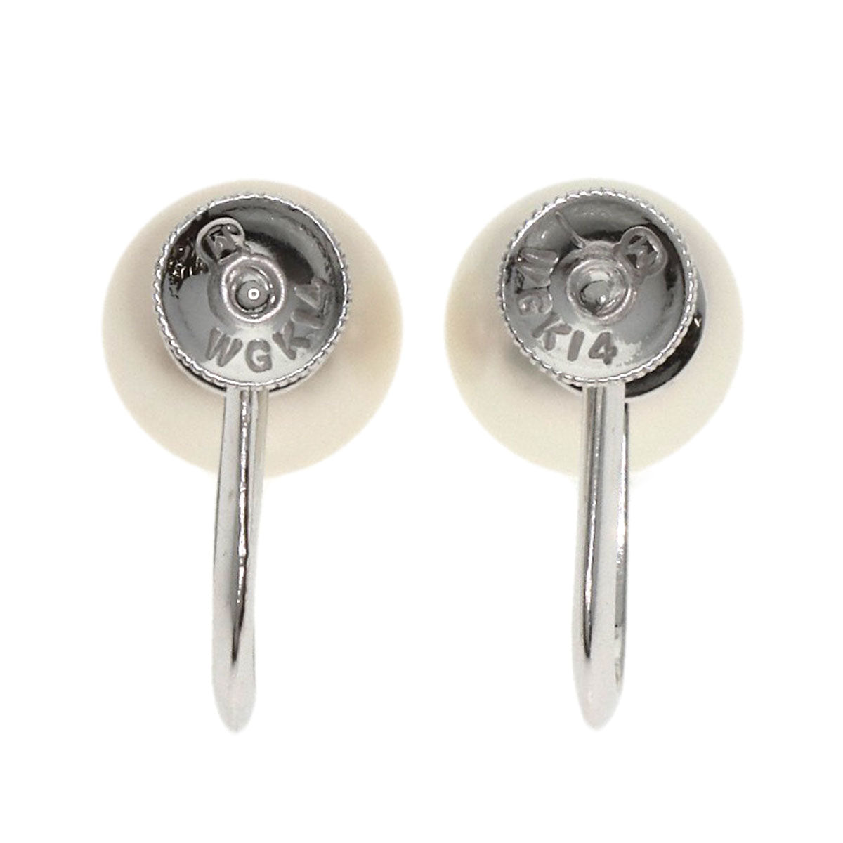 MIKIMOTO Pearl Pearl Earring K14 White Gold Ladies [Used]