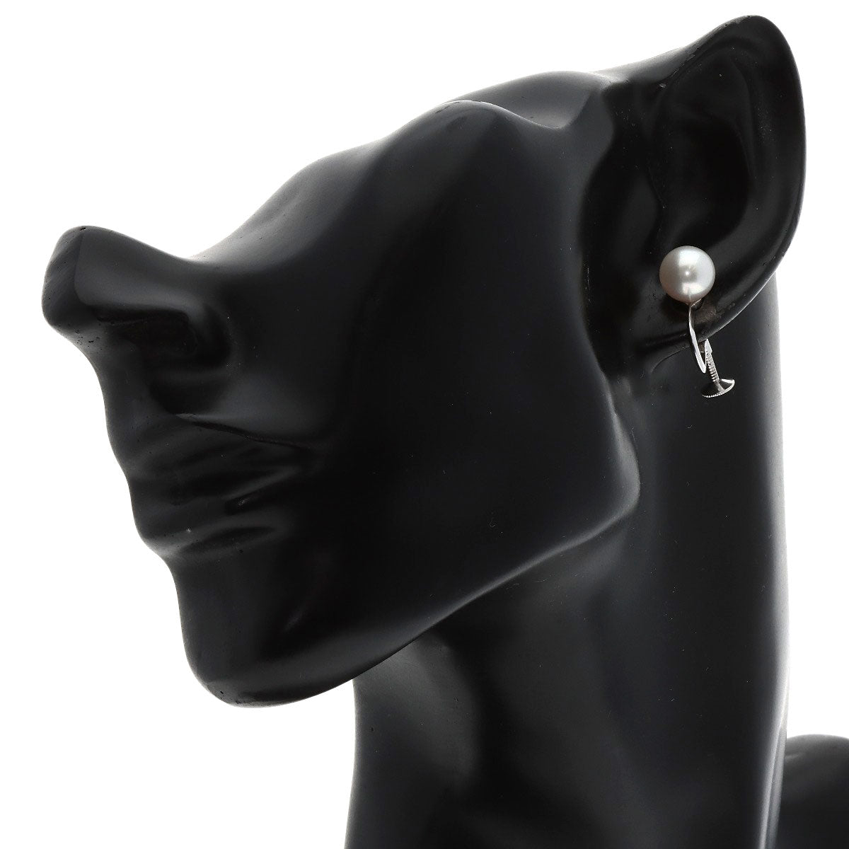 MIKIMOTO Pearl Pearl Earring K14 White Gold Ladies [Used]